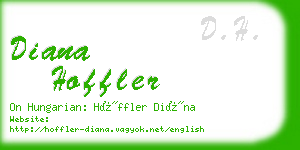 diana hoffler business card